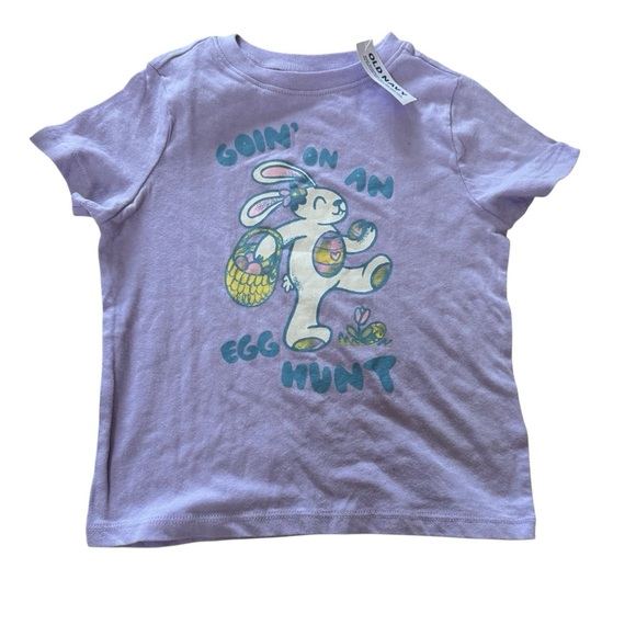 Bundle 3T Toddler Girls Shorts Sleeve Tops Bunnies Easter Egg Hunt NWT - Picture 2 of 7